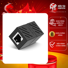 Ugreen 20390 Màu Đen Đầu nối dài dây mạng CAT6 cao cấp NW114 20020390