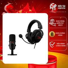 Bộ HyperX Streamer Starter Pack (Cloud Core Gaming Headset + SoloCast USB Microphone)