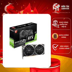 Card màn hình NVIDIA MSI GeForce RTX 3060 Ventus 2X 12G OC (LHR)