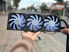 Tản Nhiệt Nước CPU SAMA SM360LD ĐEN (3 Fan 12cm ARGB, Màn Hình LCD )