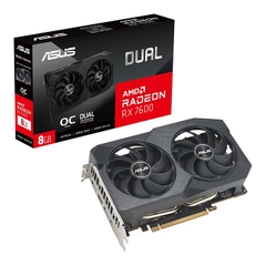 Card màn hình AMD Radeon RX 7600 ASUS Dual EVO OC | 8GB GDDR6, 2048 SP, 550W