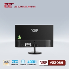 Màn Hình VSP V2203H (21.5 inch/FHD/VA/75Hz/5ms/230nits/HDMI+VGA/Phẳng)