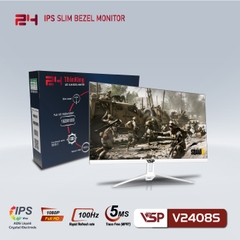 Màn hình Gaming VSP V2408S 24 inch 5MS IPS 100Hz | MÀU TRẮNG