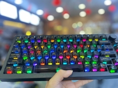 Bàn phím cơ AKKO 5075B Plus Transparent ASA Black Piano Pro