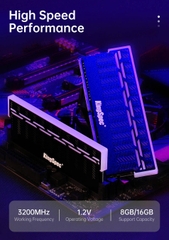 RAM DDR4 KINGSPEC 16GB/3200 HEATSINK led RGB