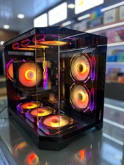 FULL PC GAMING HTC  MAGIC Cubi-M Pro Màn hình 24 inch 180Hz (Main B760M, i7 14700K, RAM 32GB , SSD 1TB,  NGUỒN 650W ,VGA RTX 3050 6GB, CASE MAGIC Cubi-M Pro Black)