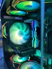FULL PC GAMING HTC  MAGIC Cubi-M Pro Màn hình 24 inch 180Hz (Main B760M, i7 14700K, RAM 32GB , SSD 1TB,  NGUỒN 650W ,VGA RTX 3050 6GB, CASE MAGIC Cubi-M Pro Black)