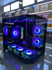 FULL PC GAMING HTC  MAGIC Cubi-M Pro Màn hình 24 inch 180Hz (Main B760M, i7 14700K, RAM 32GB , SSD 1TB,  NGUỒN 650W ,VGA RTX 3050 6GB, CASE MAGIC Cubi-M Pro Black)