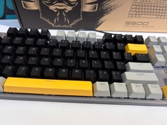 Bàn phím cơ AULA S500 GAMING CÓ DÂY (Phiên bản Xám+đen+vàng/ Red switch) (4869)