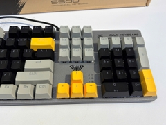 Bàn phím cơ AULA S500 GAMING CÓ DÂY (Phiên bản Xám+đen+vàng/ Red switch) (4869)