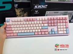 Bàn phím AULA S102 GIẢ CƠ GAMING CÓ DÂY (Phiên bản Hồng + Xanh dương) (4739)