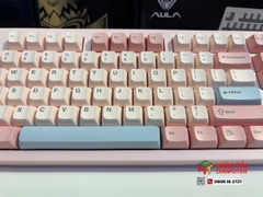 Bàn phím AULA S102 GIẢ CƠ GAMING CÓ DÂY (Phiên bản Hồng + Xanh dương) (4739)