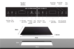 Bếp đôi điện từ hồng ngoại SUNHOUSE MAMA