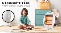 Quạt sưởi điện 2 bóng HARE