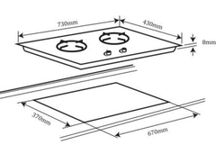 Bếp ga CANAVAL CA-6838