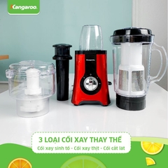 Máy xay sinh tố KANGAROO 2 CỐI 1L