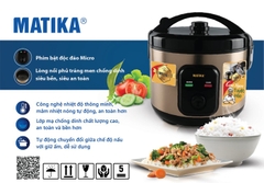Nồi cơm điện cao cấp MATIKA 1.8L