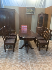 Bộ bàn ăn Gỗ Gụ phong cách sang trọng