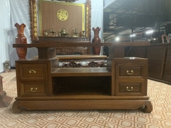 Kệ gỗ trơn hiện đại Gỗ Gụ