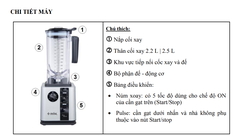 Mãy xay thịt AULUX 2.2L
