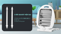 Quạt sưởi điện 2 bóng HARE
