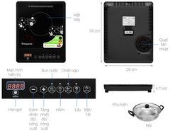 Bếp từ đơn KANGAROO kèm nồi