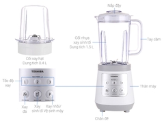 Máy xay sinh tố TOSHIBA 1.5L