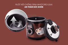 Nồi áp suất điện SUNHOUSE 6L