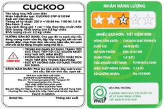 Nồi cơm điện tử CUCKOO 1.8L