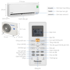 Điều hoà PANASONIC 9000 1 chiều