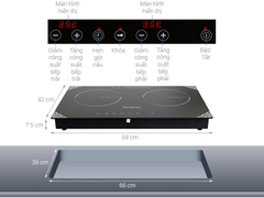 Bếp điện từ đôi hồng ngoại KG498N