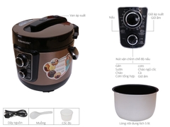 Nồi áp suất điện SUNHOUSE 5L