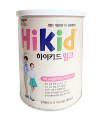 Sữa Hikid vị Vani 600g (1-9 tuổi)