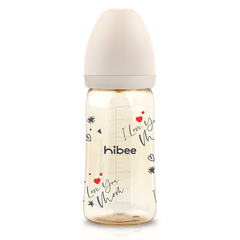 Bình sữa Hibee dung tích 270ml hoạ tiết