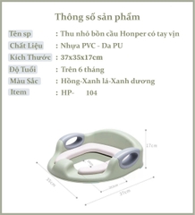 Thu nhỏ bồn cầu có tay vịn cho bé