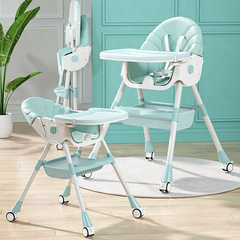 Ghế ăn ngả lưng gấp gọn Umoo Xanh UM- 05145