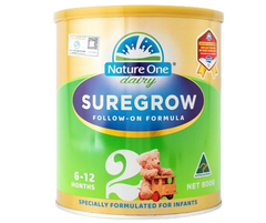 Sữa tăng cân Nature One SureGrow số 2 cho bé từ 6-12 tháng tuổi