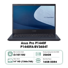 Laptop Asus P1440FA-BV3684T (intel core i3.10110u/4GD4/256GBSSD/TPM/DVD-RW/14 inch HD/FP/Wifi6/4C44 WHr/Xám/Win10SL)