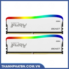 Ram Kingston Fury Beast White RGB 16GB (2x8GB) DDR4 3200Mhz (KF432C16BWAK2/16)