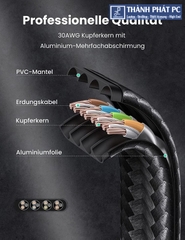 Cáp mạng Cat7 U/FTP đúc sẵn dẹt dài 20m Ugreen 40167
