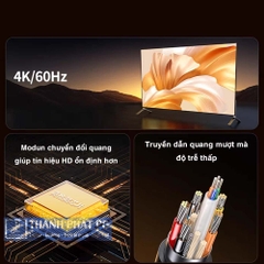 Cáp HDMI 2.0 sợi quang AOC dài 100m 4K@60Hz Ugreen 45512