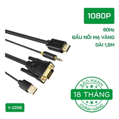 Cáp chuyển đổi VegGieg VGA sang HDMI V-Z206