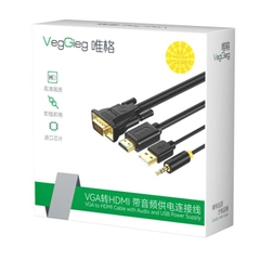 Cáp chuyển đổi VegGieg VGA sang HDMI V-Z206