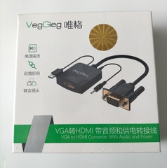 Bộ chuyển đổi VegGieg VGA sang HDMI có dây Loa/Nguồn V-Z618