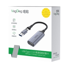 Bộ chuyển đổi VegGieg HDMI sang USB3.0/TypeC V-Z632
