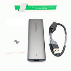 Box ổ cứng VegGieg USB 3.1 M2 10Gbps UASP V-GM03