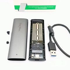 Box ổ cứng VegGieg USB 3.1 M2 10Gbps UASP V-GM03