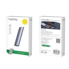 Box ổ cứng VegGieg USB 3.1 M2 10Gbps UASP V-GM03