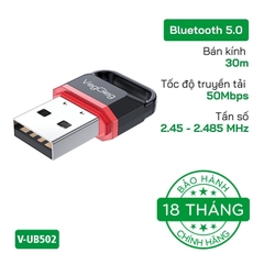 USB thu Bluetooth 5.0 VegGieg V-UB502