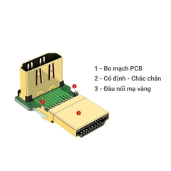 Đầu Nối HDMI Vuông Góc VegGieg V-S104